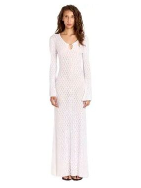 [NWT] $289 ROMY THE BRAND Havana Pointelle Knit Maxi Dress. Small